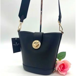Kate Spade Audrey Mini Crossbody Bucket Bag KISS TURN LOCK MSRP: $329 NWT